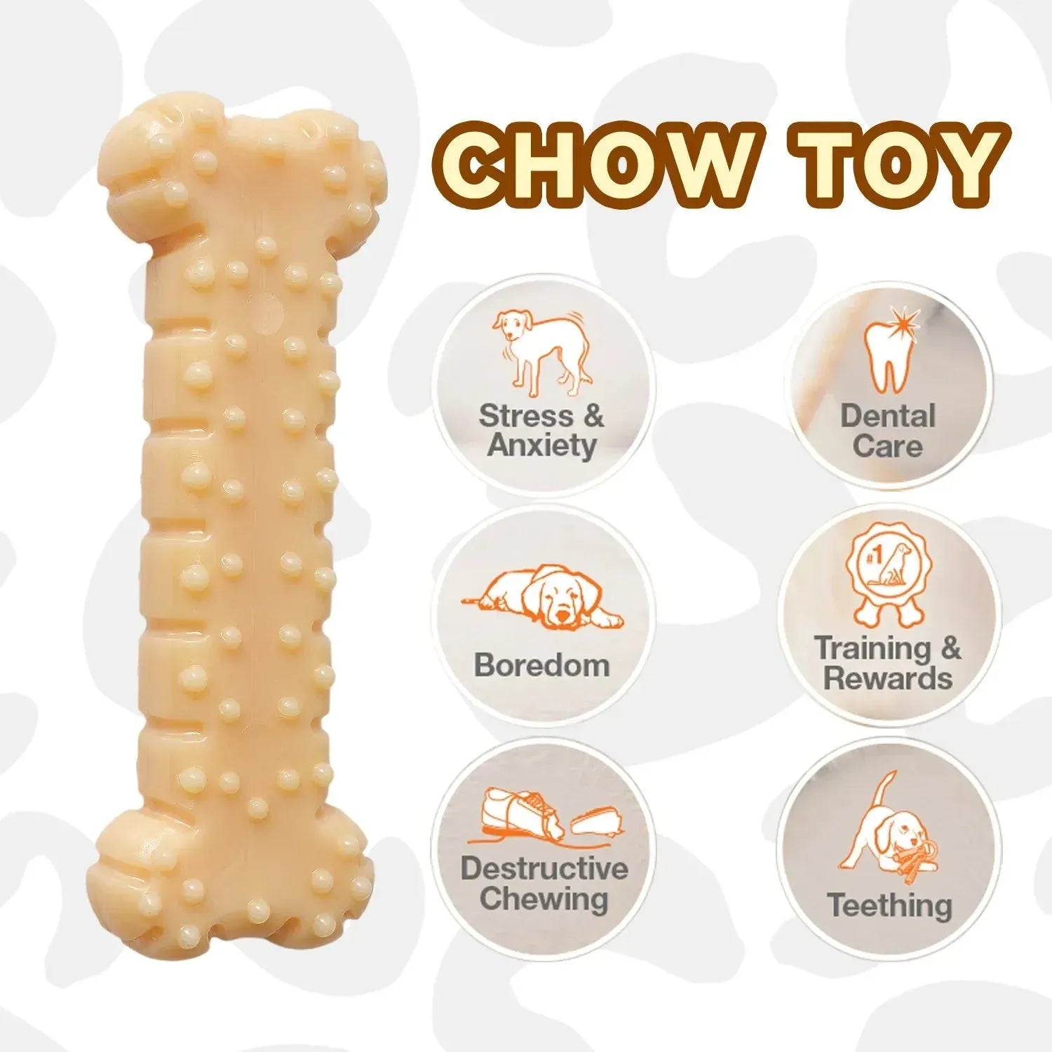 Dog Chew Toys Variety Triple Pack - Dog Toys for Aggressive Chewers - Indestructible Dog Bones for Small Dogs - Peanut Buter