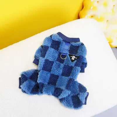 Warm Fleece Dog Pajamas Winter Dog Clothes For Small Mediums Dogs Cats Jumpsuit Chihuahua Overalls Yorkies Costume Pet Outfit