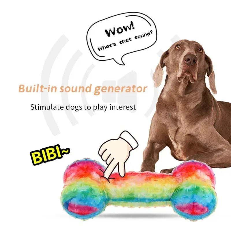 Gigwi Dog Toy G-BLINK Series Bite Resistance Bouncy Pet Chew Toy Small/Medium Dog Molar Bite Resistant Sounding Toy Pet Supplies