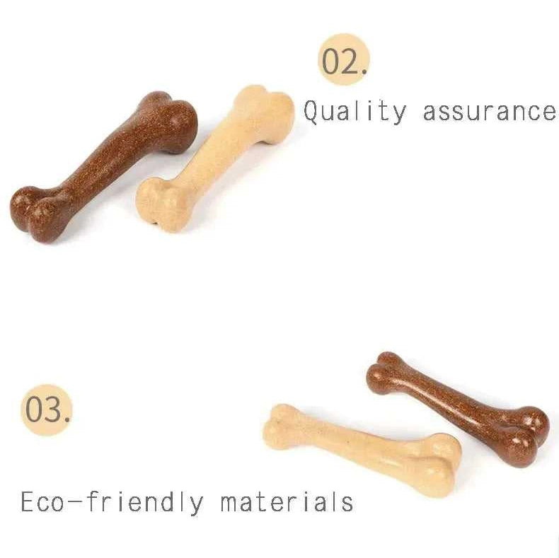 Natural Dog Chew Toy Non-Toxic Interactive Dog Toy Nearly Indestructible Chewing Bone for Puppy Medium Large Dogs