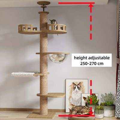 Regal Feline Retreat: Deluxe Cat Tree Tower