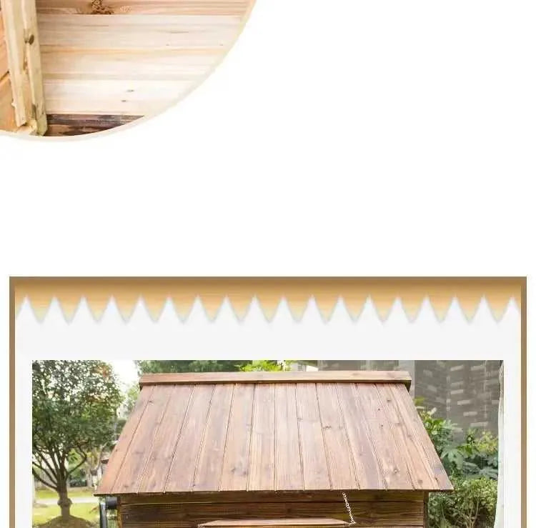 Wooden Dog House Nest Outdoor Rainproof Dog Cat Cage Modern Pet Kennels Warm Small Large Dogs Universal House H