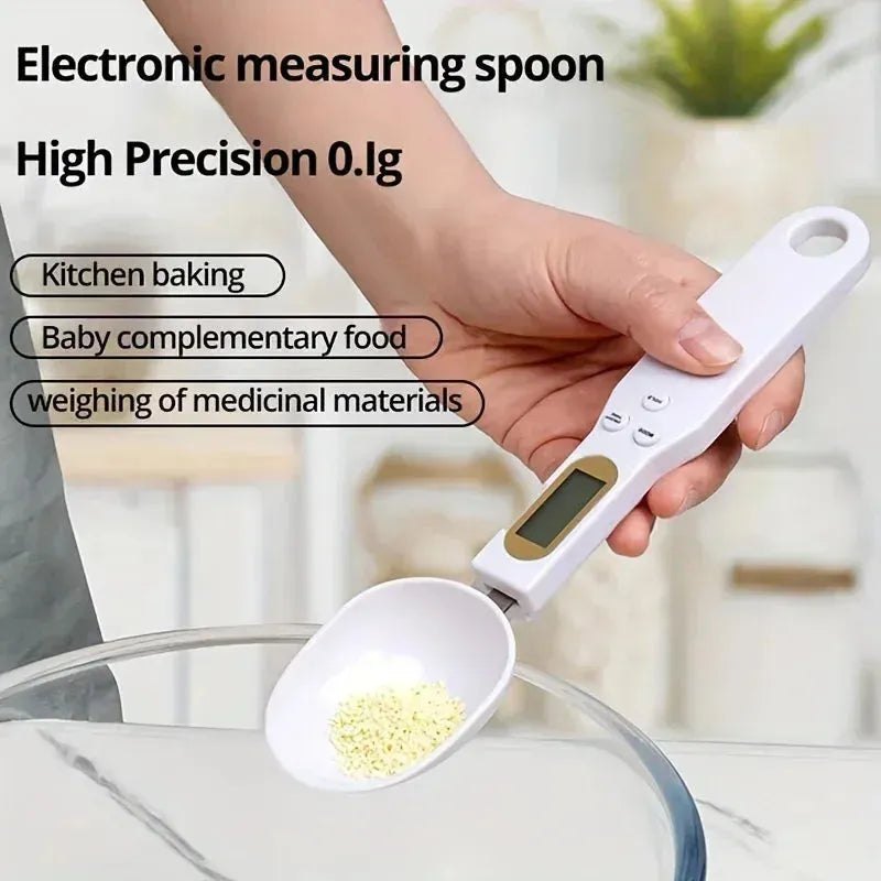 1pc 500g/0.1g Electronic Measuring Spoon Electronic Scale Household Dog Food Scale Feeding Spoon - Dog/Cat Feeder Pet Food Scale