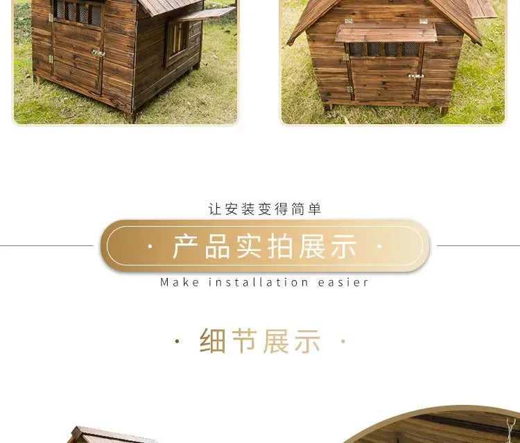 Large Size Corral Dog House Supplies Booth Small Wooden Puppy Dog House Camping Home Casinha De Pet Cachorro Dog Furniture Fg26