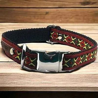 Enchanted Elegance Designer Handmade Cotton Dog Collar