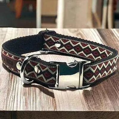 Enchanted Paws Handmade Cotton Designer Dog Collar for Medium Breeds