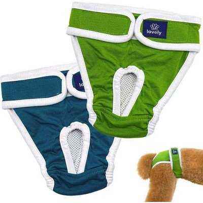 Dog Diapers Physiological Pants Washable Female Dog Shorts Soft Girl Dogs Pants Pets Underwear Sanitary Panties S-2XL - Finnigan's Play Pen