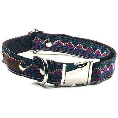 Regal Paws Cotton Collar with Engraved Name Buckle for Medium Dog Breeds