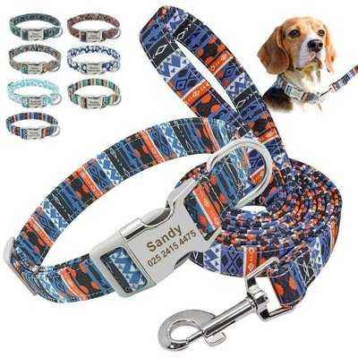 Regal Pug Monarch Nylon Dog Collar & Leash Set