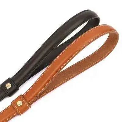 "Luxe Paws Leather Elegance Lead"