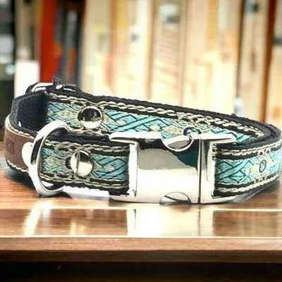 Adorned Essence Handmade Cotton Dog Collar for Small Breeds