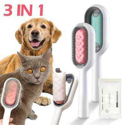 Pet Grooming Brush Cat and Dog General Comb To Remove Floating Hair Sticky Hair Disposable Wipes Pet Cleaning Supplies - Finnigan's Play Pen