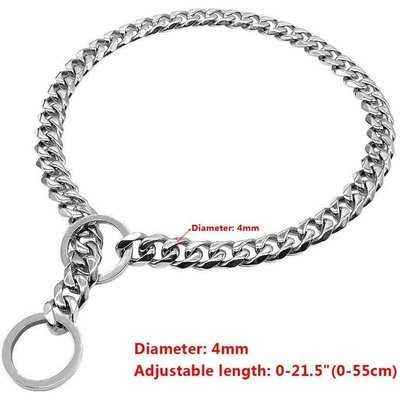 Strong Slip Dog Collar Dogs Training Chain Pet Choke Collars For Medium Large Pet Gold Silver Colors - Finnigan's Play Pen