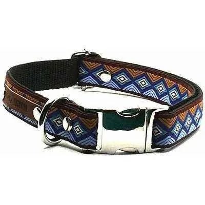 Enchanté Elegance: Designer Handmade Cotton Dog Collar